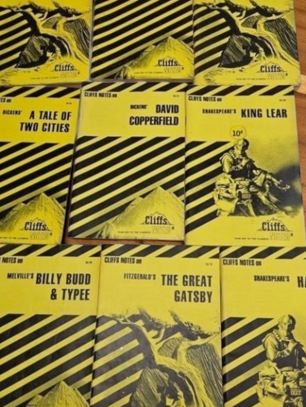 Vintage Cliffs Notes Booklets Set of 9 – Classic Literature Study Guides